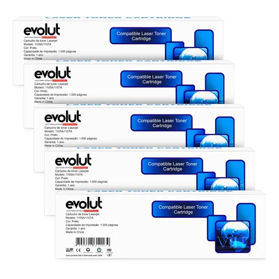 Kit 5 Toners Evolut 105a Compatível 7899692636023