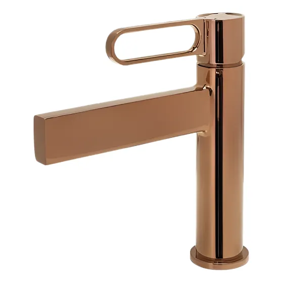 Monomando Griferia Lavamanos Prestige Bajo Rose Gold Fp