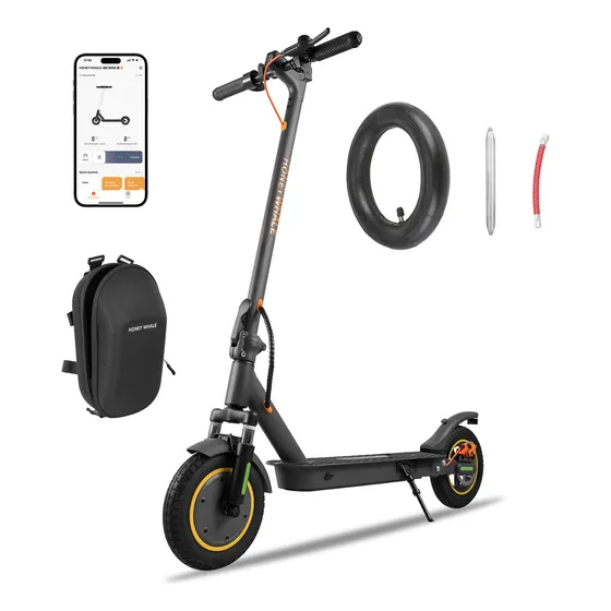 HONEYWHALE M2 MAX-B Patinete Elétrica Dobrável para Adultos com Assento, Motor de 500W, Velocidade Máxima de 32 km/h, Autonomia Máxima de 32km, Scooter Elétrica com Controle de Aplicativo Bluetooth