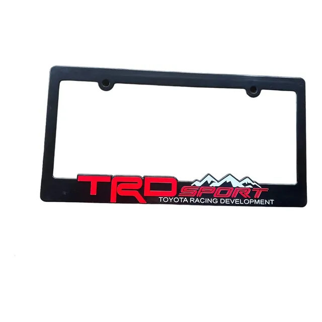 Porta Placa Toyota Trd Sport Marco Texturizado Letras 3d