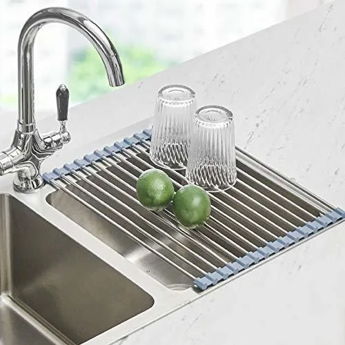 Roll Up Dish Drying Rack Over Sink Seropy Over The Sink Dish