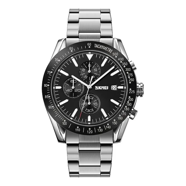 Reloj Caballero Skmei Elegante Moderno Cronógrafos Acero