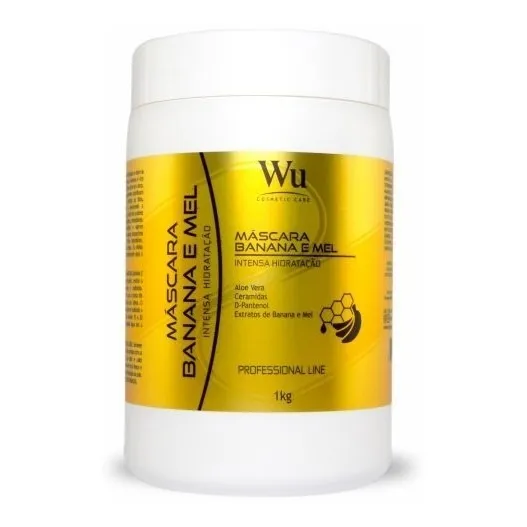 Máscara Capilar Banana Mel Profissional Alto Impacto 1 Kg Wu