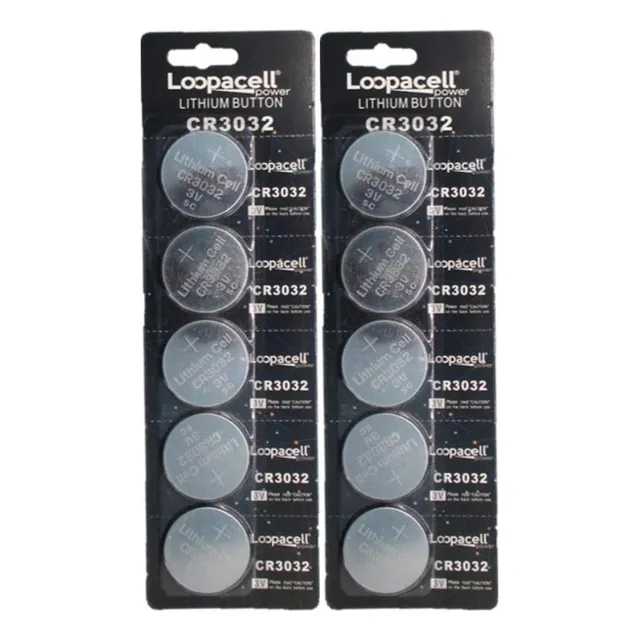Loopacell Cr3032 Cr 3032 Litio 3 V 10 Baterías
