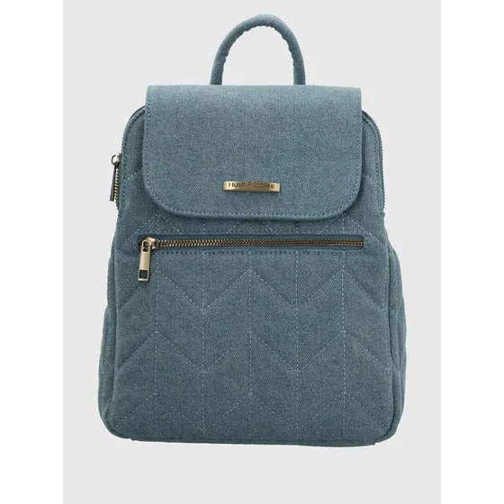 Cartera Mochila Textil Mujer Joan Azul Hush Puppies