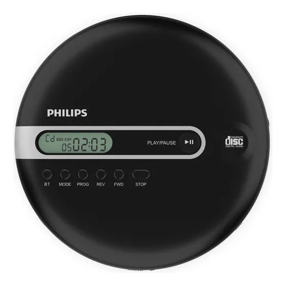 Discman Cd Player Portátil Philips Exp2368 Original Cd Cd Nf