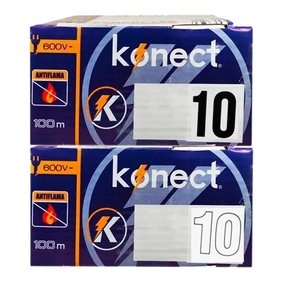 Kit 2 Cables Eléctrico Cca Calibre 10 Blanco Y Negro