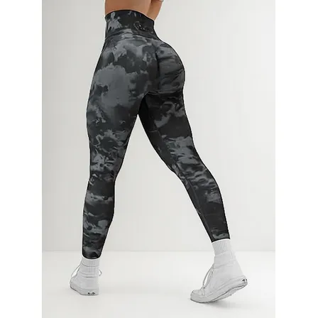 Pack 3 Leggins Calzas Deportivas Tie-dye Push Up