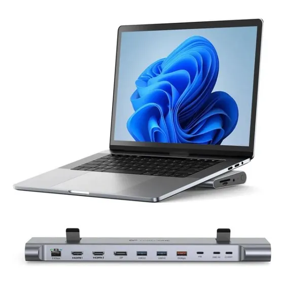 Docking Station Hub Tobenone 16-1 Triple Pantalla 4k 2,5 Gbp
