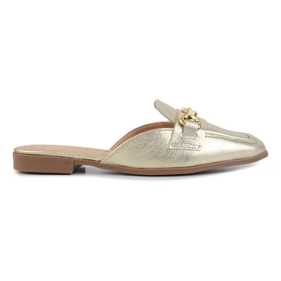 Mule Feminino Bottero Met Roma Dourado - 362704