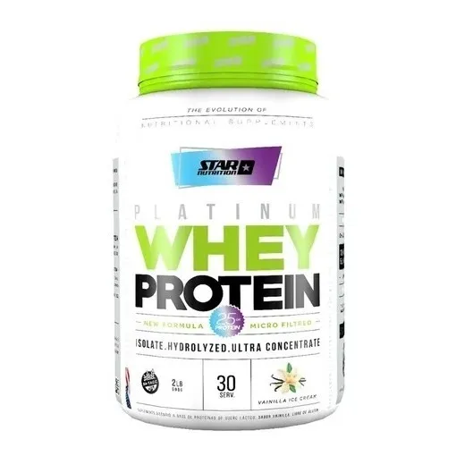 Proteína Star Nutrition Platinum Whey Protein 1kg.
