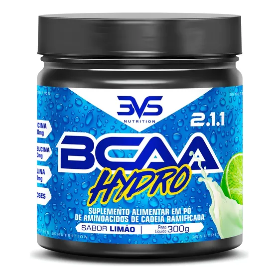 Bcaa Hydro 2:1:1 Concentrado Com 2000mg Por Dose 300g - Sabor: Limão