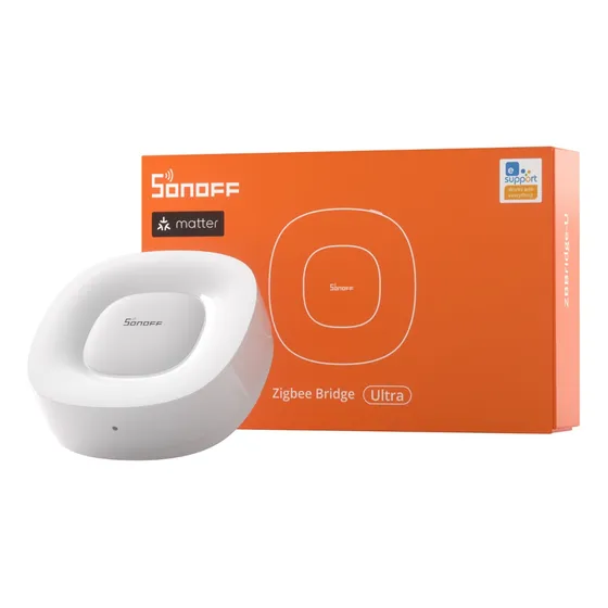 Sonoff Zbbridge Ultra Zigbee Hub Gateway Y Matter Bridge Hub Blanco, Control por Voz, Compatible con Alexa Y Google Home