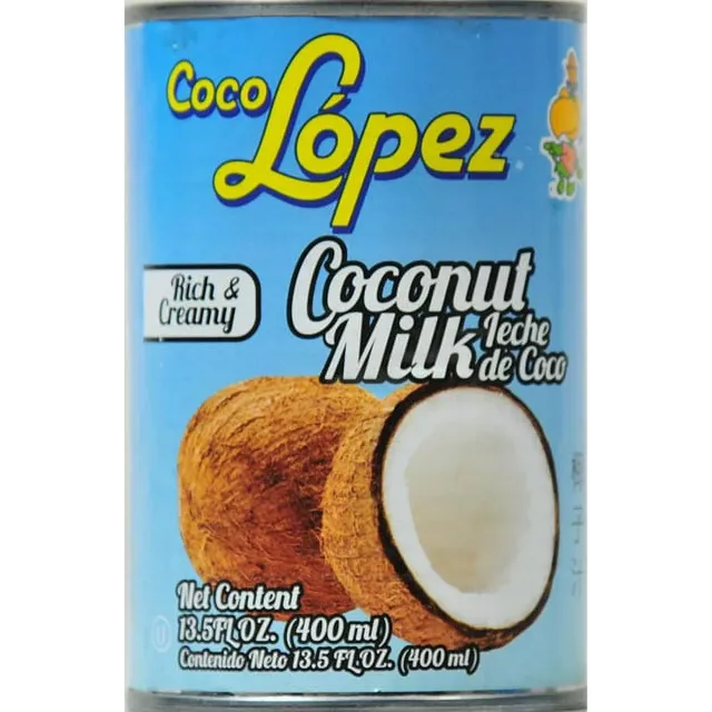 Leche De Coco Lopez Origen Vegetal Sin Lactosa Sin Azucar