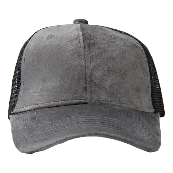 Gorra Visera Gabardina Con Red Trucker Ringo Vilo Gris Oscuro Unico Liso