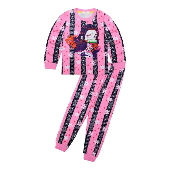 .s Conjunto De 2 Piezas De Pijama Demon Slayer Niños Y Niñas
