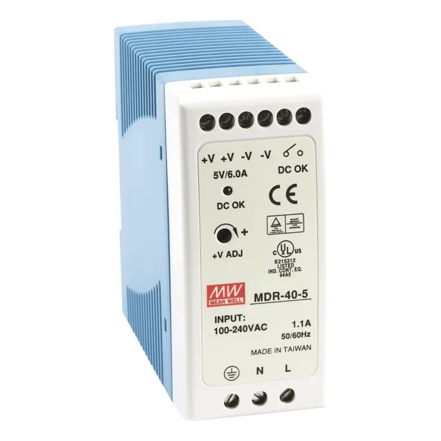 Fuente De Poder Industrial Riel Din 5vcc, 40w