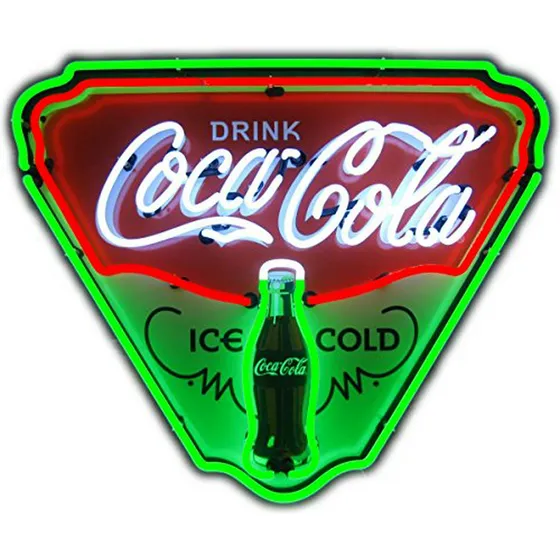 Señal De Neón -  Neonetics 5ccice Coca-cola Ice Cold Shield 