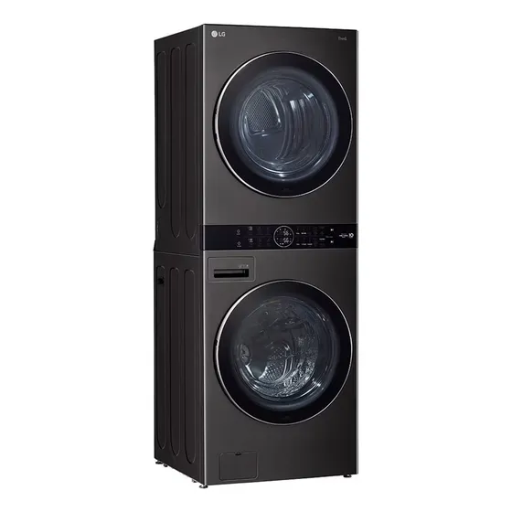 Torre De Lavado LG Washtower 25kg Lavado 22kg Secado Negra