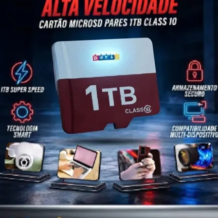 Cartão De Memória Para Câmeras Wi-fi 1tb Micro Sd Classe 10 Ultra 100mb/s Cartão Sd