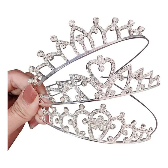 Corona Cintillo Tocado Tiara Para Cabello Princesa