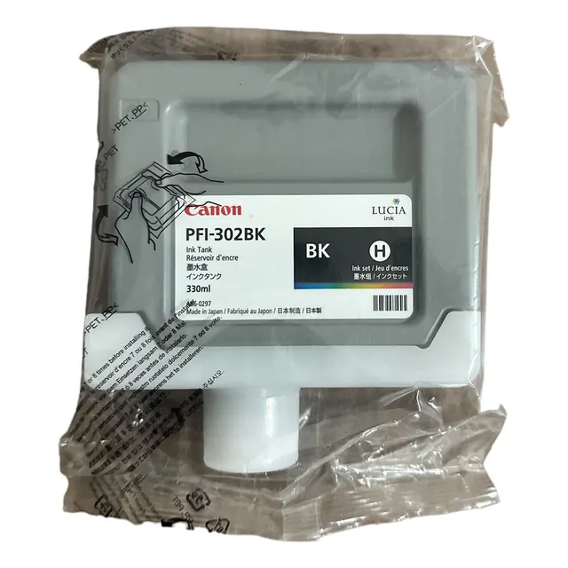 Cartucho Tinta Canon Pfi-302bk Negro 330ml Nuevo Original