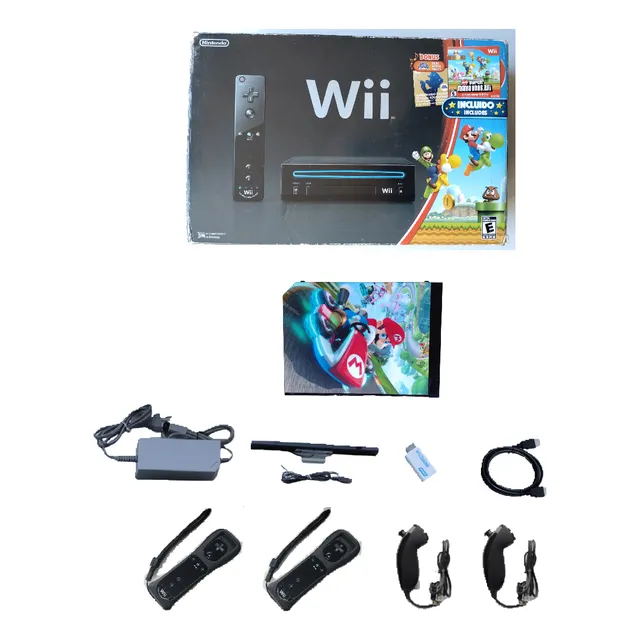 Nintendo Wii Con Caja Y Manuales, Controles Motion Plus