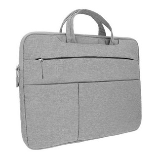 Portafolio Con Interior Para Laptop De Poliester Max 16 PuLG Color Gris Portafolio Con Interior Para Laptop De Poliester Max 16 PuLG Color Gris