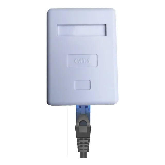 Conector Hembra Rj45 Cat6 Caja De Pared