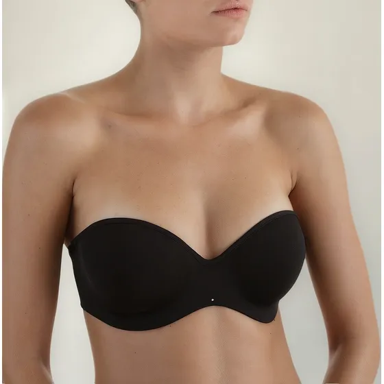 Soutien Strapless Aro Y Copa Liz De Microfibra 51803 Lumiere