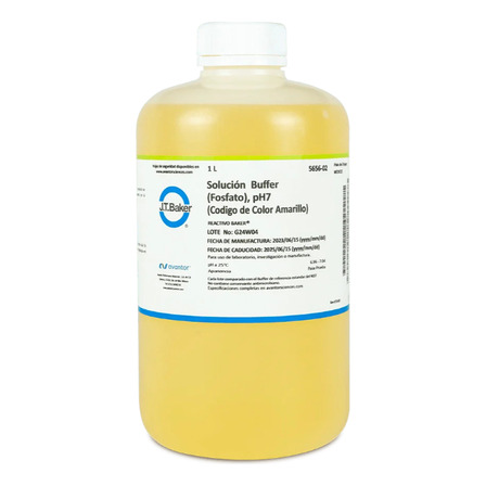 Buffer Para Calibrar Ph7 Fosfato Amarillo 1 L Jt Baker Buffer Para Calibrar Ph7 Fosfato Amarillo 1 L Jt Baker