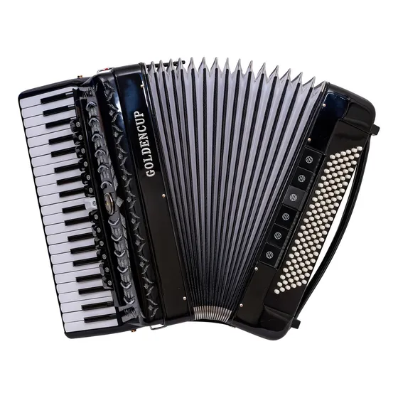 Acordeon Golden Cup Negro 120 Bajos 13+6+1 Reg Jh2012