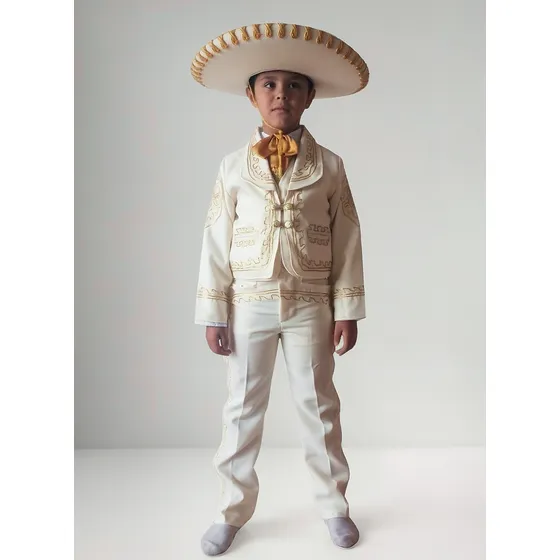 Traje De Charro Color Hueso O Mariachi Envío Incluido