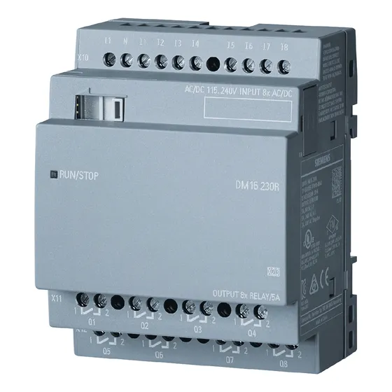 Modulo Logo! Dm16 230r, 8 Ed 115/230v, 8 Sd Rele