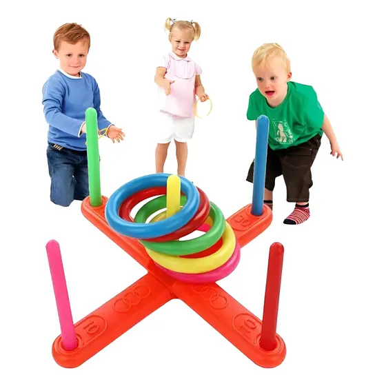Lanzador De Argollas Para Niños Juguete Educativo