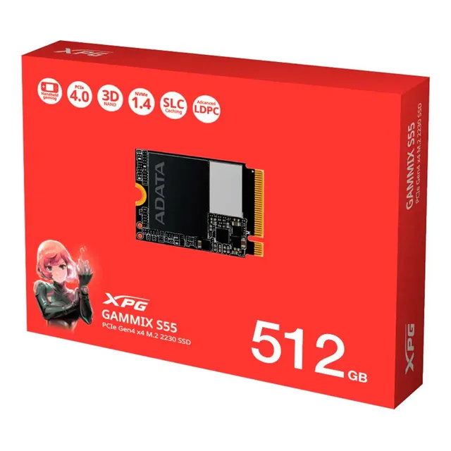 Disco Solido M.2 Xpg Gammix S55 512gb Ssd  Nvme
