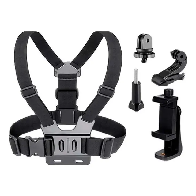 Soporte Pecho Celular Cámara Universal Bicicleta Moto Arnés
