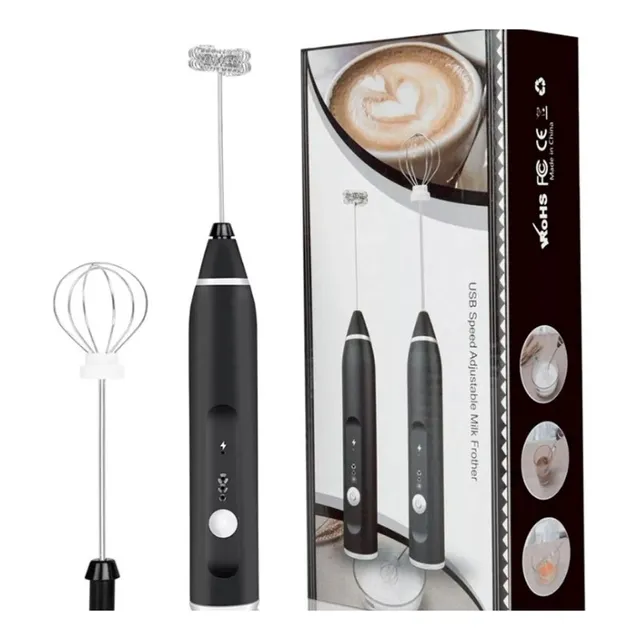 Mini Batidor Eléctrico Recargable Espumador Café Leche