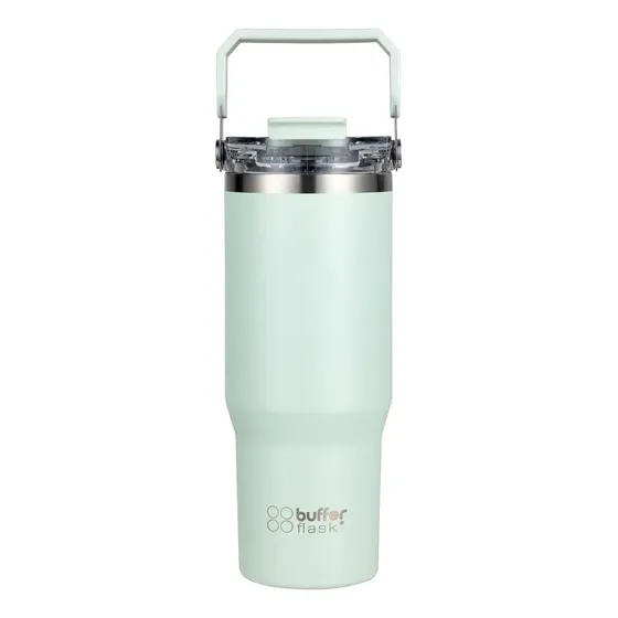 Vaso tumbler mug termico botella buffer acero inox sage green
