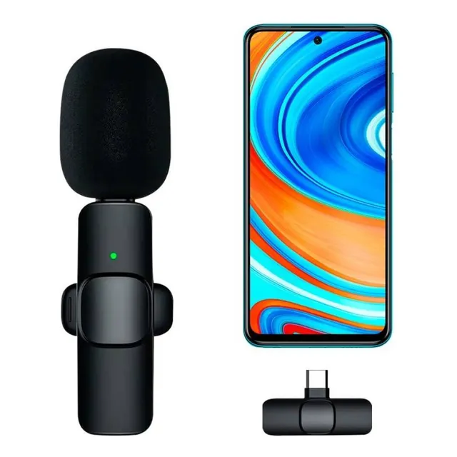Micrófono Solapero Inalámbrico Celular Con Reducción Ruido 