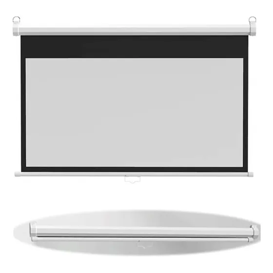 Pantalla Proyeccion Desplegable Manual 60  Cine Casa Montada