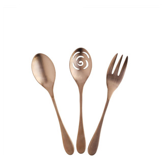 Knork Juego De Servir De 3 Piezas Cobre Con Revestimiento... Knork Juego De Servir De 3 Piezas Cobre Con Revestimiento...