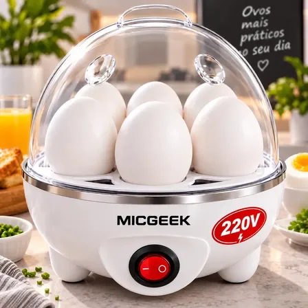 Cozedor De Ovos Automático Panela A Vapor Elétrica Legumes Elétrica Portátil Prático Rápi…