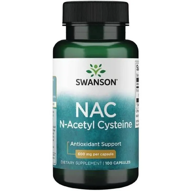 Nac N-acetil cisteína Swanson 600 mg 100 cápsulas