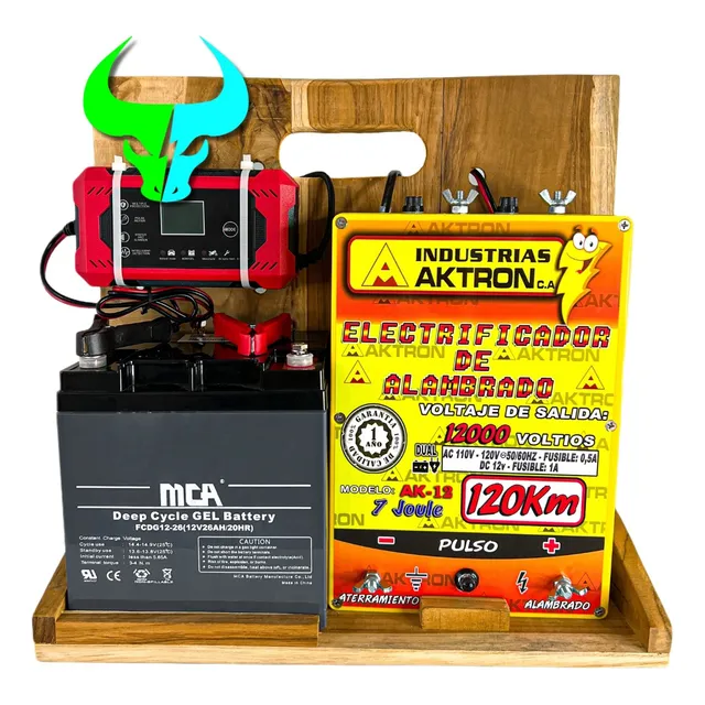 Energizador Aktron Respaldo De Bater 120km New Farmers Power