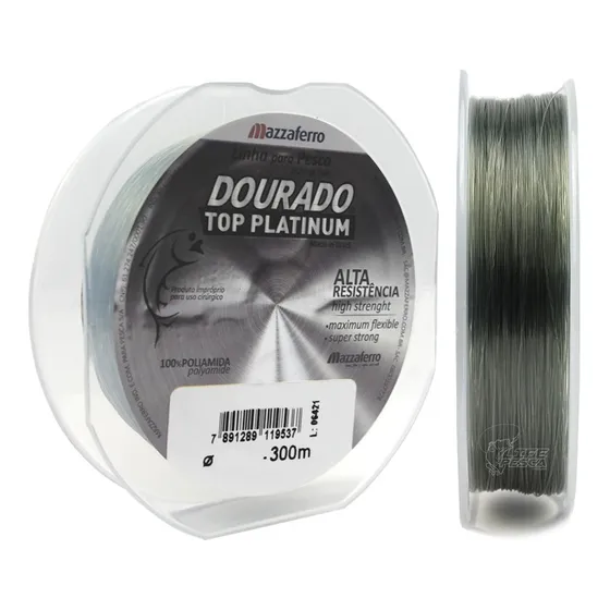 Linha Mazzaferro Dourado Top Platinum 0.40mm - 300 Metros