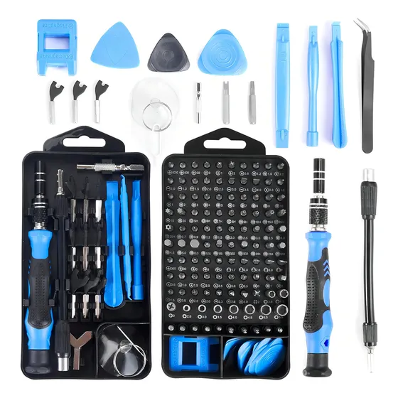 Kit Set Herramientas Para Reparaciónes De Celulares Dispositivos Moviles Aparatos Electronicos Pro 138 En 1 Valija Caja Maletin