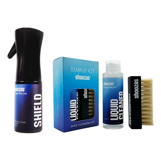 Combo Spray Protector Y Kit De Limpieza De Tenis Shoozas