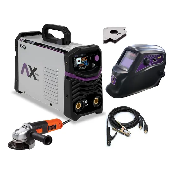 Soldadora Axtech AXT-207LCD color gris 127V