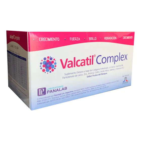 Colageno Hidrolizado Valcatil Complex Stick/ sobre X 15 Sabor Frutos Del Bosque